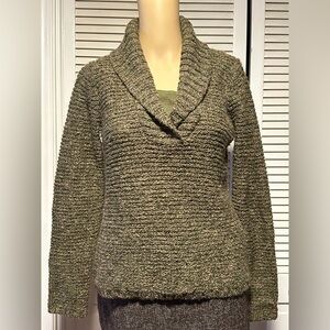 Charter Club Cowl Neck Sweater Green Women’s Small